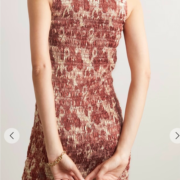 NWOT. Beautiful silk Ganni Dress. - Picture 3 of 8